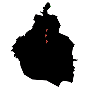 mapa map ubicación de tiendas de telas en CDMX, portales, Alamos, Miramontes